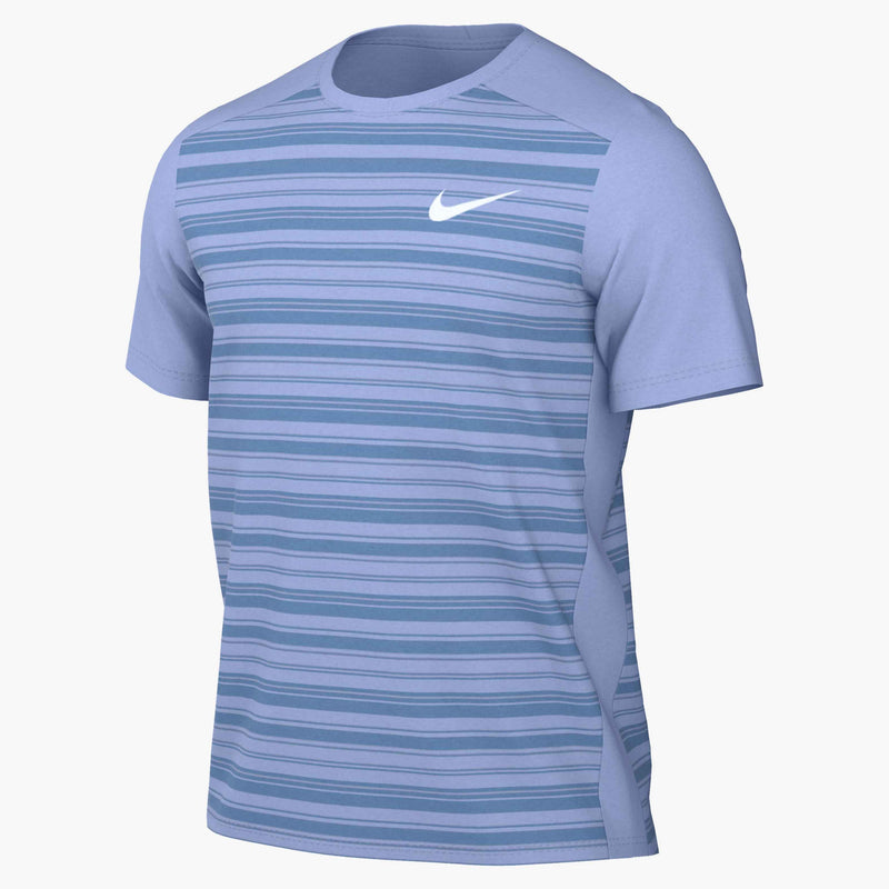 Men's Court Victory Dri-FIT Tennis Top in Aluminum/Blue Beyond/White
