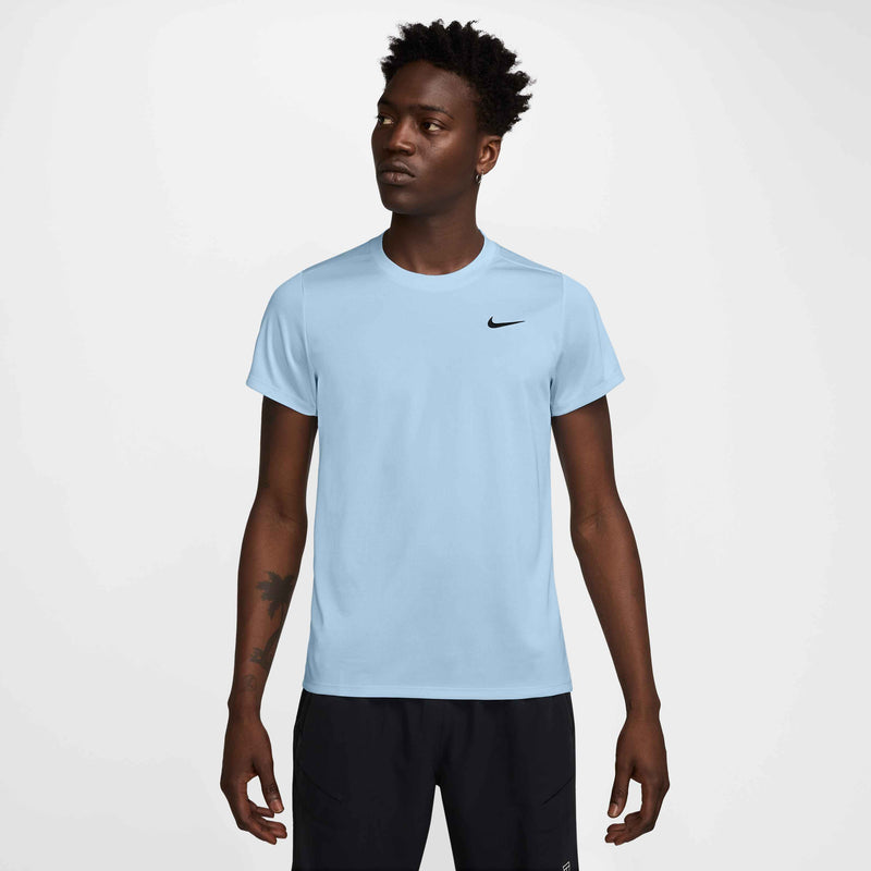 Men's Court Victory Dri-FIT Tennis Top in Celestine Blue/Black