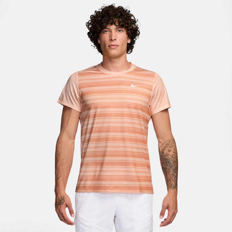 Men's Court Victory Dri-FIT Tennis Top in Washed Coral/White