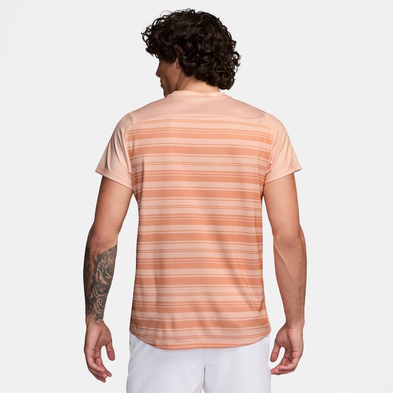 Men's Court Victory Dri-FIT Tennis Top in Washed Coral/White