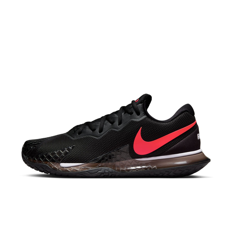 Men's Court Zoom Vapor Cage 4 Rafa Shoes in Black/Siren Red-Barely Grape