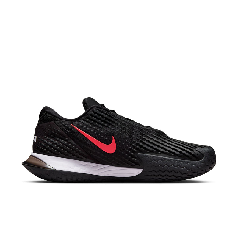 Men's Court Zoom Vapor Cage 4 Rafa Shoes in Black/Siren Red-Barely Grape