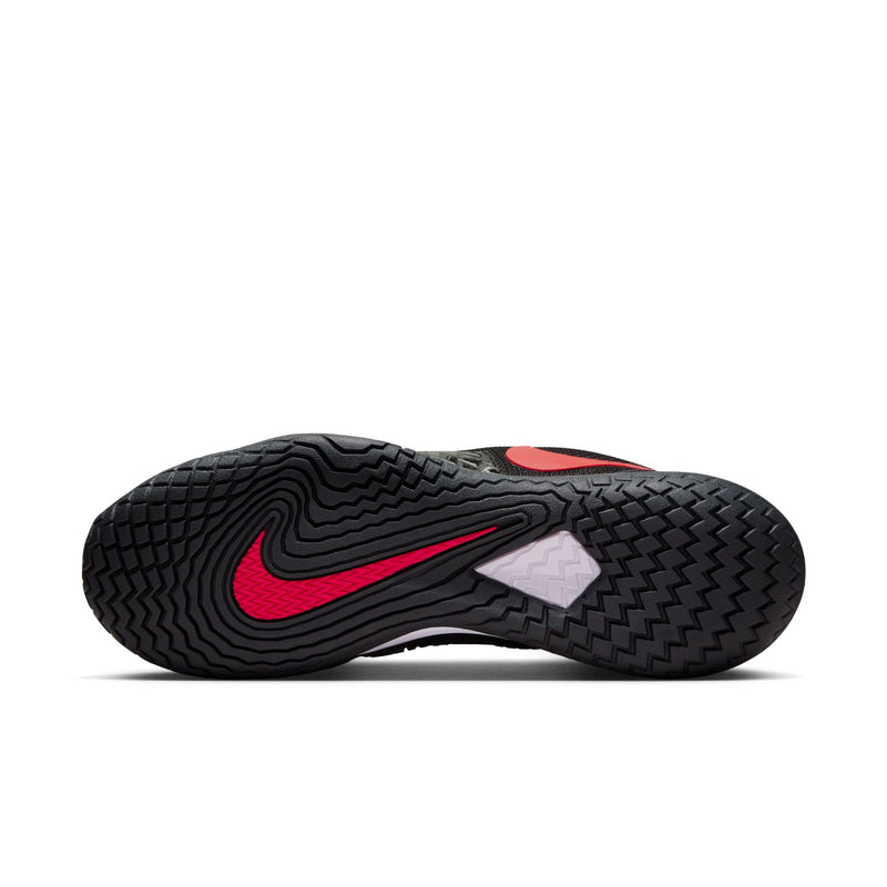 Men's Court Zoom Vapor Cage 4 Rafa Shoes in Black/Siren Red-Barely Grape