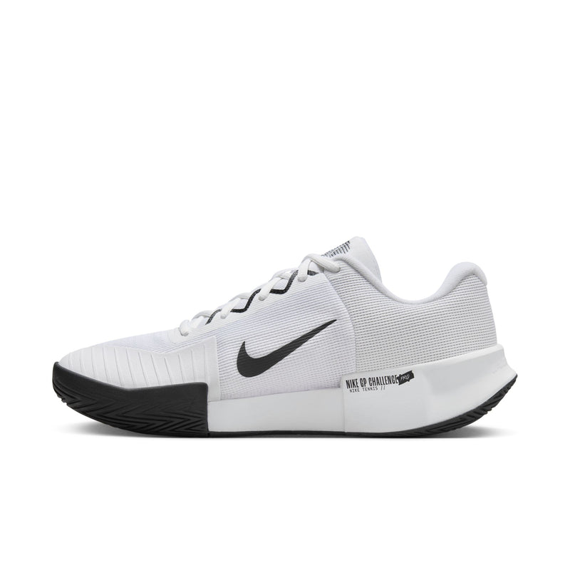 Men's GP Challenge Pro Hard Court Shoes in White/Black-White