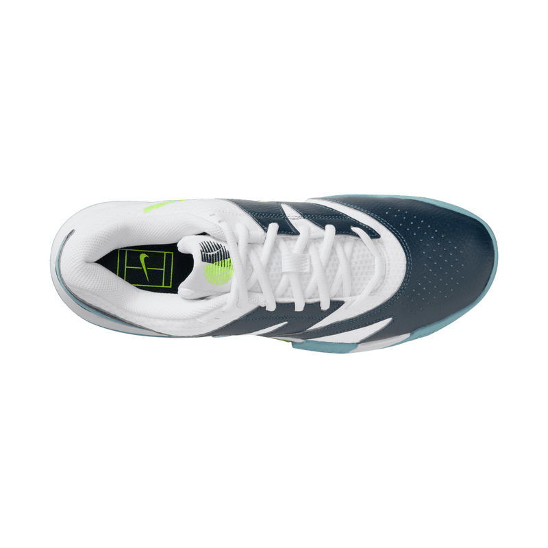 Men's Lite 4 Shoes in White/Volt-Armory Navy-Denim Turq