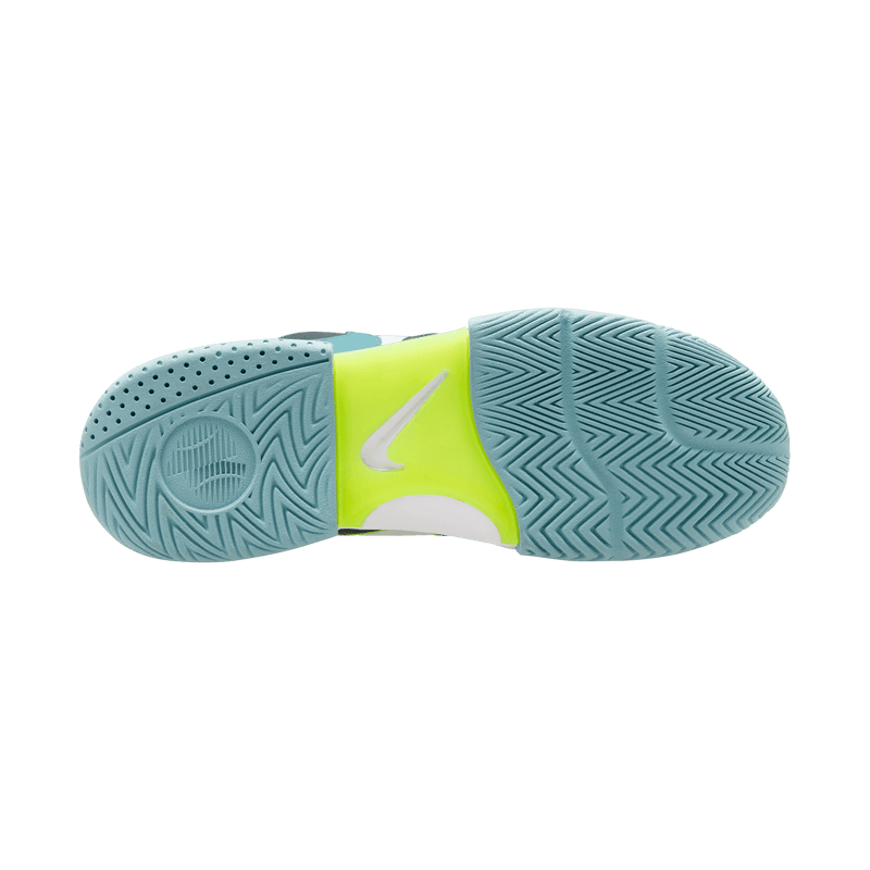 Men's Lite 4 Shoes in White/Volt-Armory Navy-Denim Turq