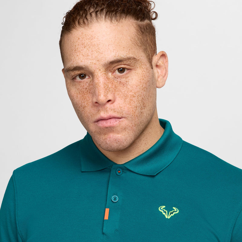 Men's Polo Rafa Slim-Fit Polo in Geode Teal/Volt