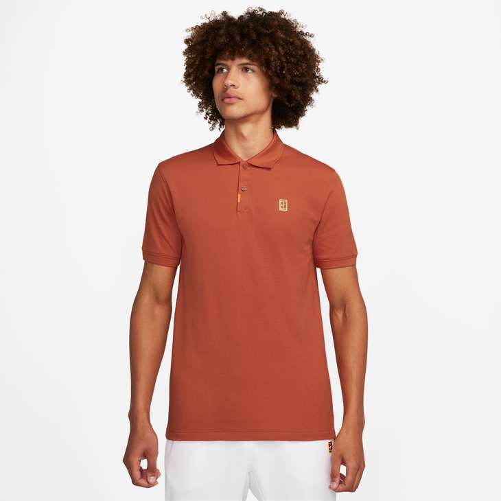 Men's Polo Slim-Fit Polo in Rust Factor