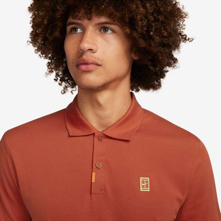 Men's Polo Slim-Fit Polo in Rust Factor