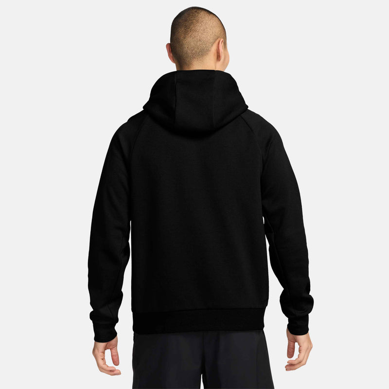 Men's Primary Fleece Dri-FIT UV Pullover Performance Hoodie in Black/Black
