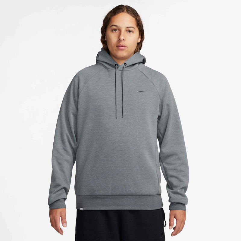 Men's Primary Fleece Dri-FIT UV Pullover Performance Hoodie in Cool Grey/Htr/Cool Grey