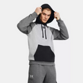 Men's Under Armour Rival Fleece Hoodie Pullover "Grey Black"
