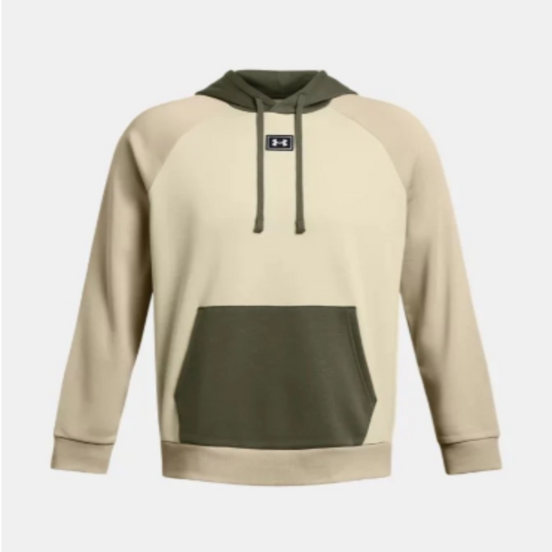 Men's Under Armour Rival Fleece Hoodie Pullover "Slit Marine OD Green"