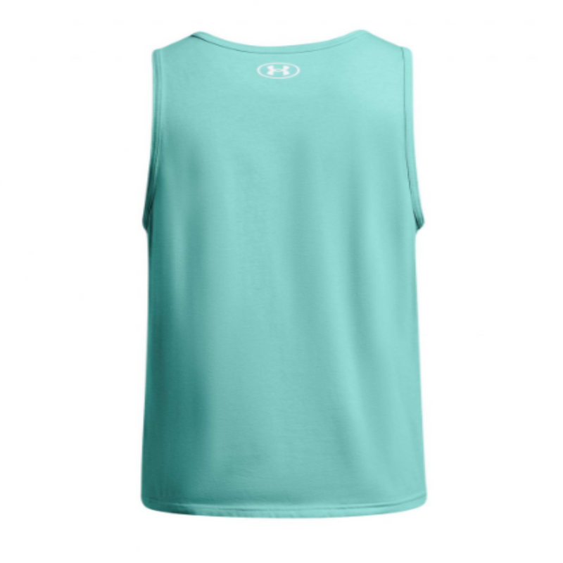 Men's Under Armour Sportstyle Logo Tank "Teal Green/White"
