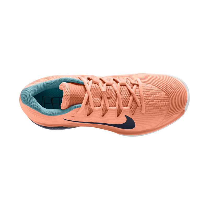 Men's Vapor 12 Clay Court Tennis Shoes in Apricot Agate/Obsidian-White-Denim Turq