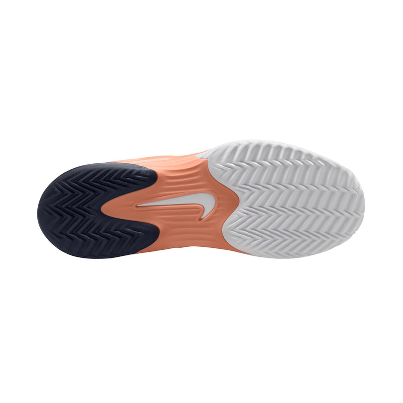 Men's Vapor 12 Clay Court Tennis Shoes in Apricot Agate/Obsidian-White-Denim Turq