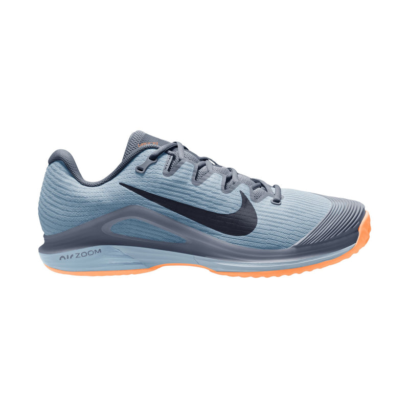 Men's Vapor 12 Clay Court Tennis Shoes in Ashen Slate/Obsidian-Lt Armory Blue