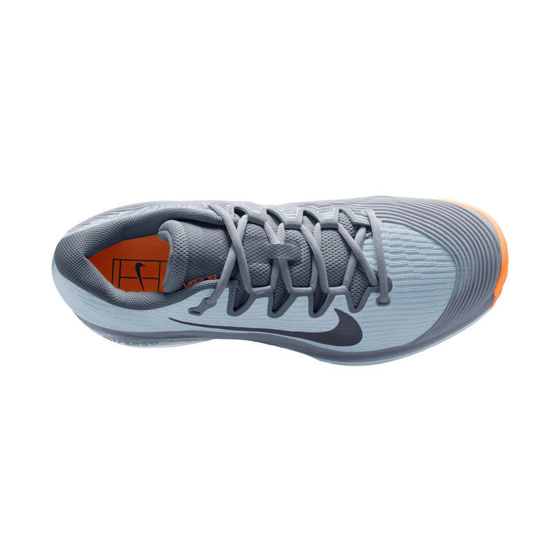 Men's Vapor 12 Clay Court Tennis Shoes in Ashen Slate/Obsidian-Lt Armory Blue