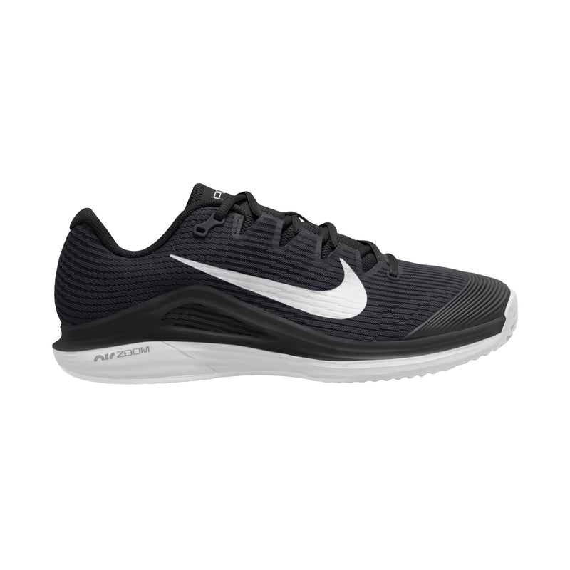 Men's Vapor 12 Clay Court Tennis Shoes in Black/White-Dk Smoke Grey