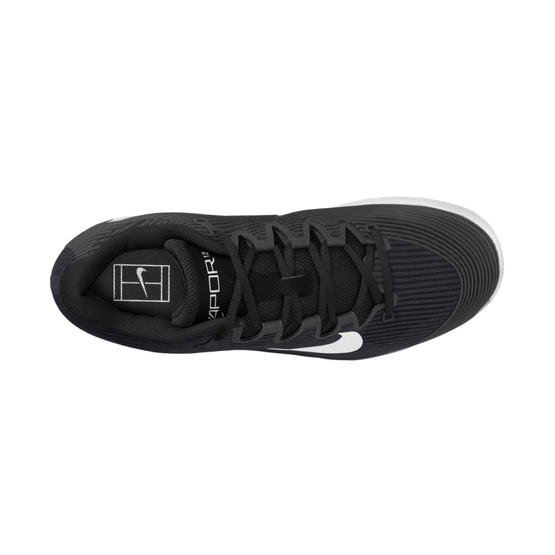Men's Vapor 12 Clay Court Tennis Shoes in Black/White-Dk Smoke Grey