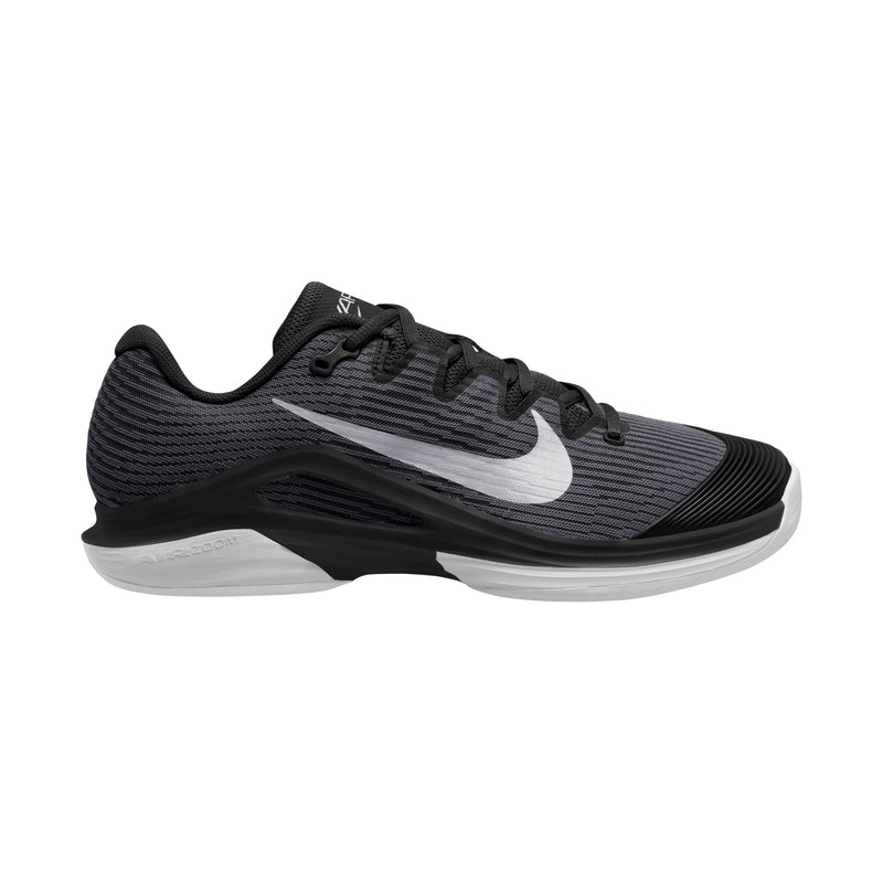 Men's Vapor 12 Hard Court Tennis Shoes in Black/White-Dk Smoke Grey