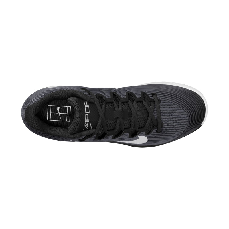 Men's Vapor 12 Hard Court Tennis Shoes in Black/White-Dk Smoke Grey