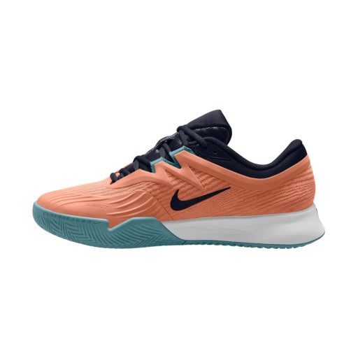 Men's Vapor Pro 3 Clay Court Tennis Shoes in Apricot Agate/Obsidian-White-Denim Turq