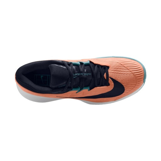 Men's Vapor Pro 3 Clay Court Tennis Shoes in Apricot Agate/Obsidian-White-Denim Turq
