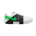 Men's Zoom GP Challenge 1 Tennis Shoes in White/Poison Green-Black
