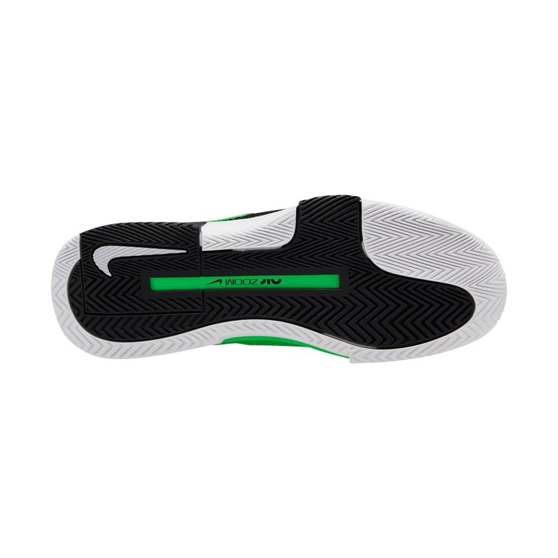 Men's Zoom GP Challenge 1 Tennis Shoes in White/Poison Green-Black