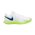 Men's Zoom Vapor Cage 4 Rafa Tennis Shoes in White/Geode Teal-Volt