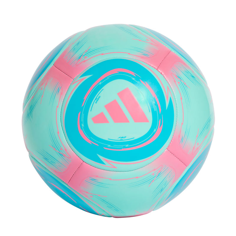 Messi Club ball in aqua and pink with F50 crest and stitched panel design
