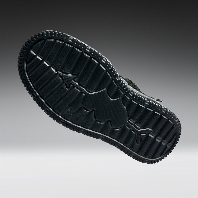 Metamorphosis Distressed Platform Trainers - Charcoal - Sole