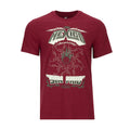 Men's maroon Mexico futbol tee with centered crest and 'Sin Frio' graphic