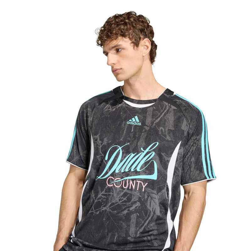 Men's dark jersey, teal-trim shoulder stripes and 'Dade County' chest logo
