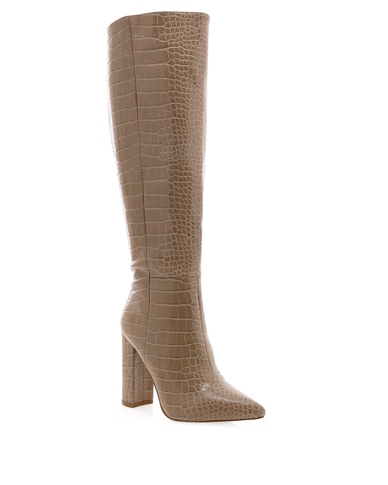 MILLA - NUDE CROC-Boots-Billini-BILLINI USA