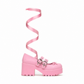 Miyako Lace Up Ballet Shoes - Pink