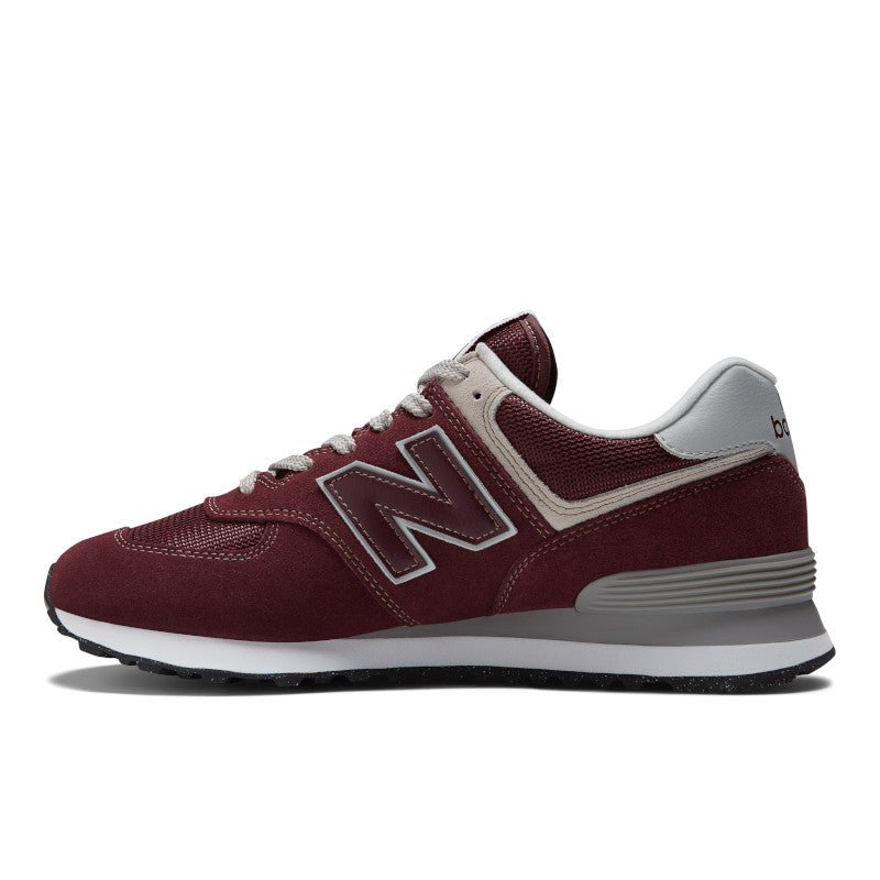 New Balance Men's 574 Core Sport Lifestyle Shoes in Burgundy
