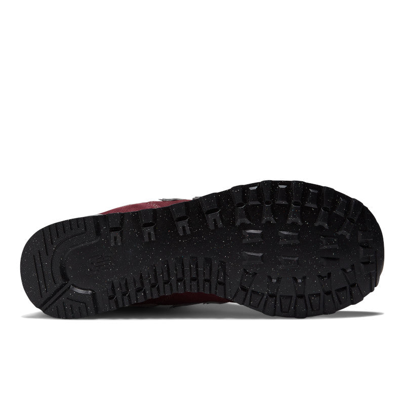 New Balance Men's 574 Core Sport Lifestyle Shoes in Burgundy
