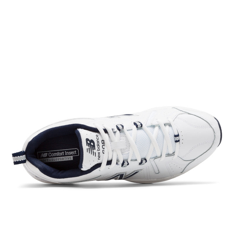 New Balance Men's MX608V5 Slip Resistant Training Shoes in White