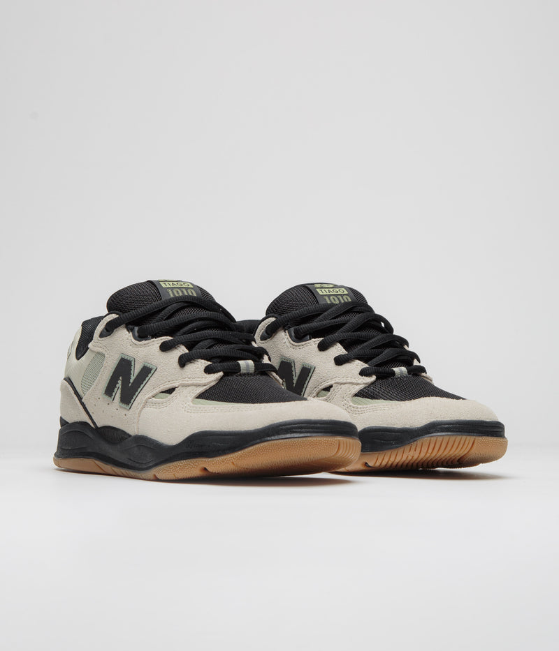 New Balance Numeric 1010 Tiago Lemos Shoes in Sea Salt and Black