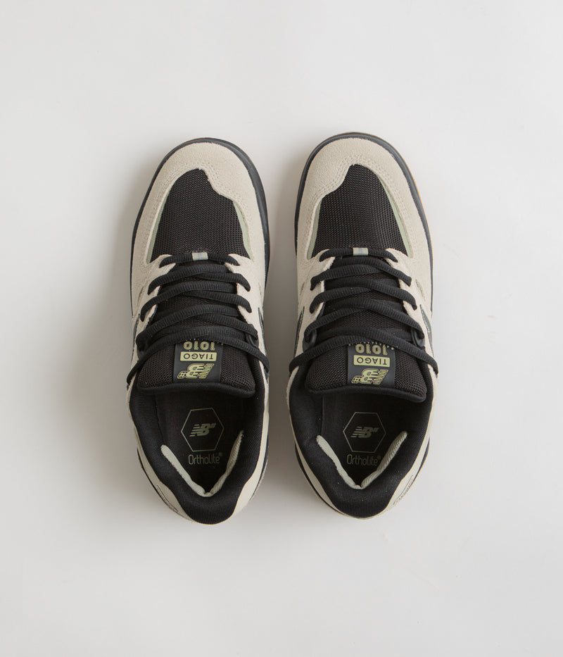 New Balance Numeric 1010 Tiago Lemos Shoes in Sea Salt and Black