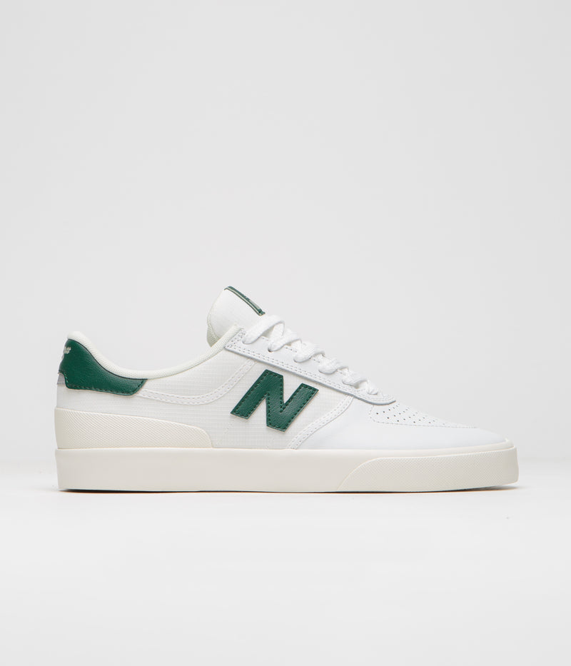 New Balance Numeric 272 Shoes in White and Green