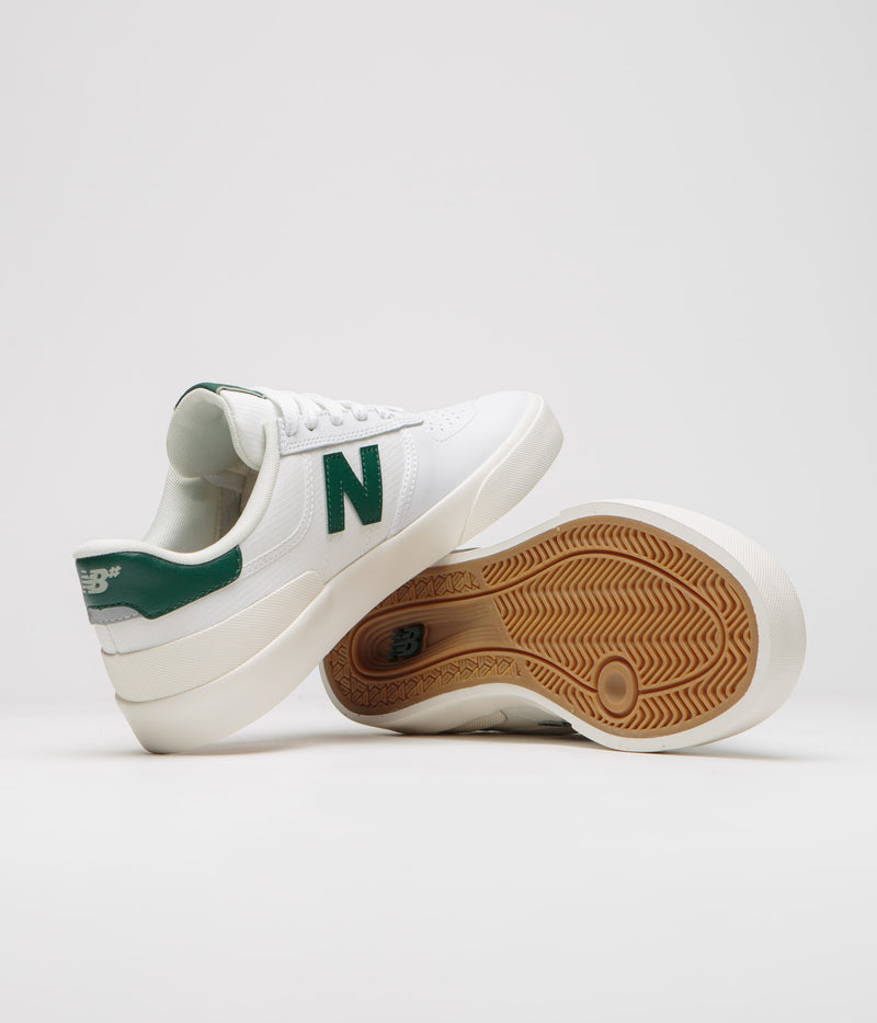 New Balance Numeric 272 Shoes in White and Green