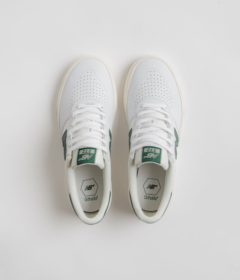 New Balance Numeric 272 Shoes in White and Green
