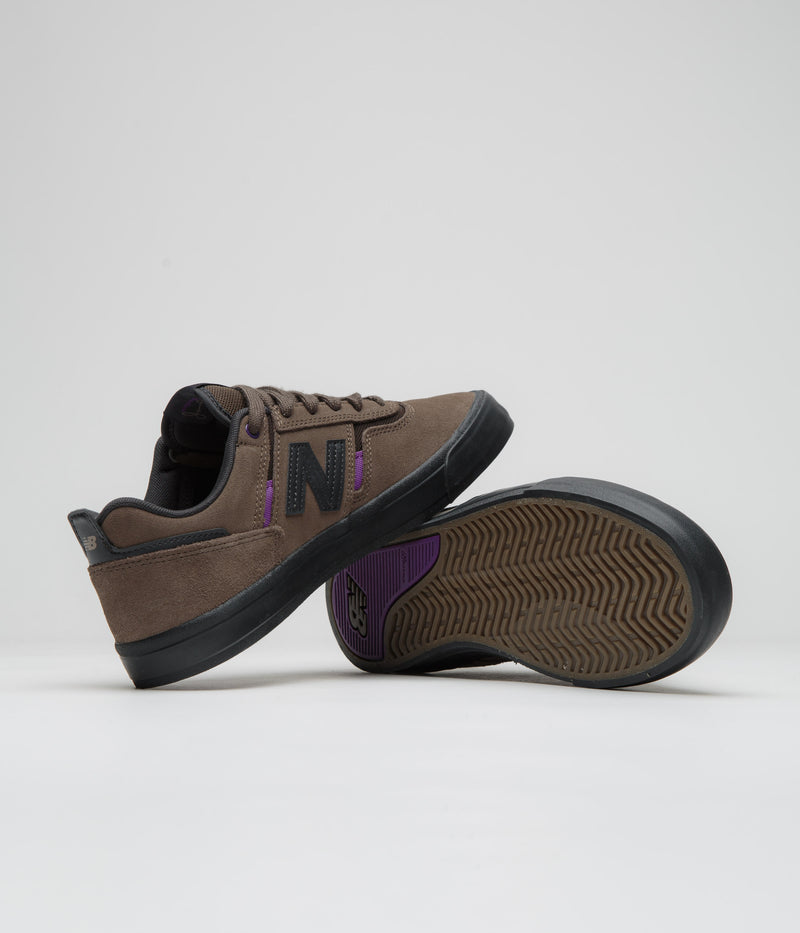 New Balance Numeric 306 Jamie Foy Shoes in Brown and Black / Purple