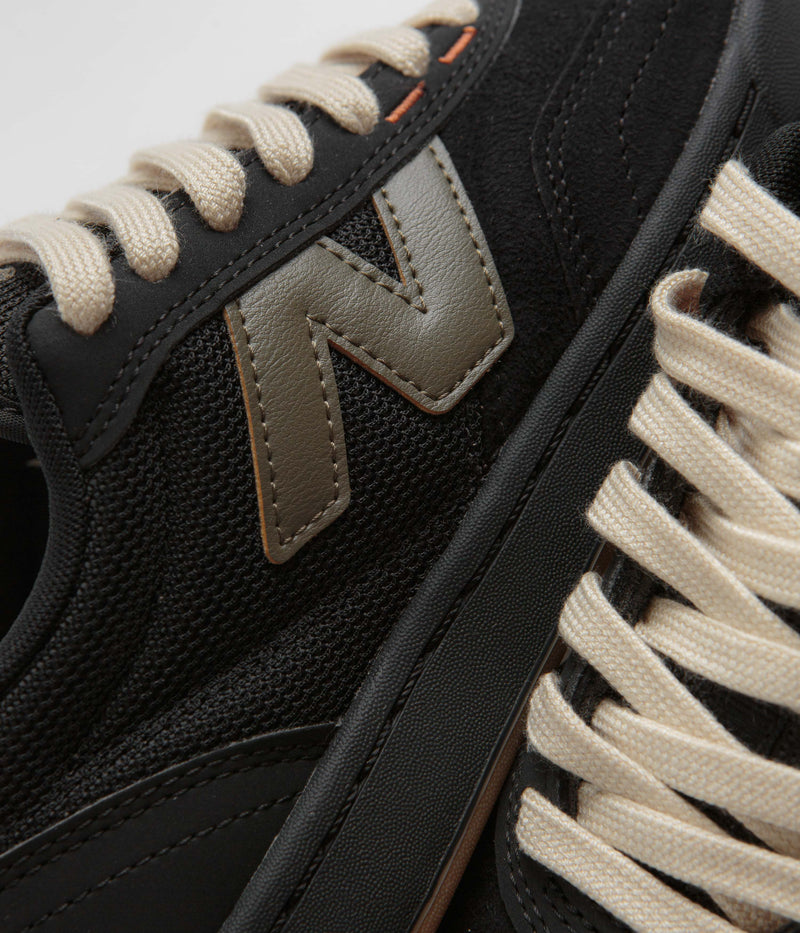 New Balance Numeric 440 Shoes in Black and Olive / Gum
