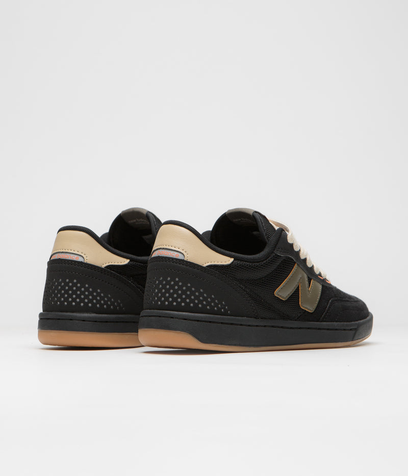 New Balance Numeric 440 Shoes in Black and Olive / Gum