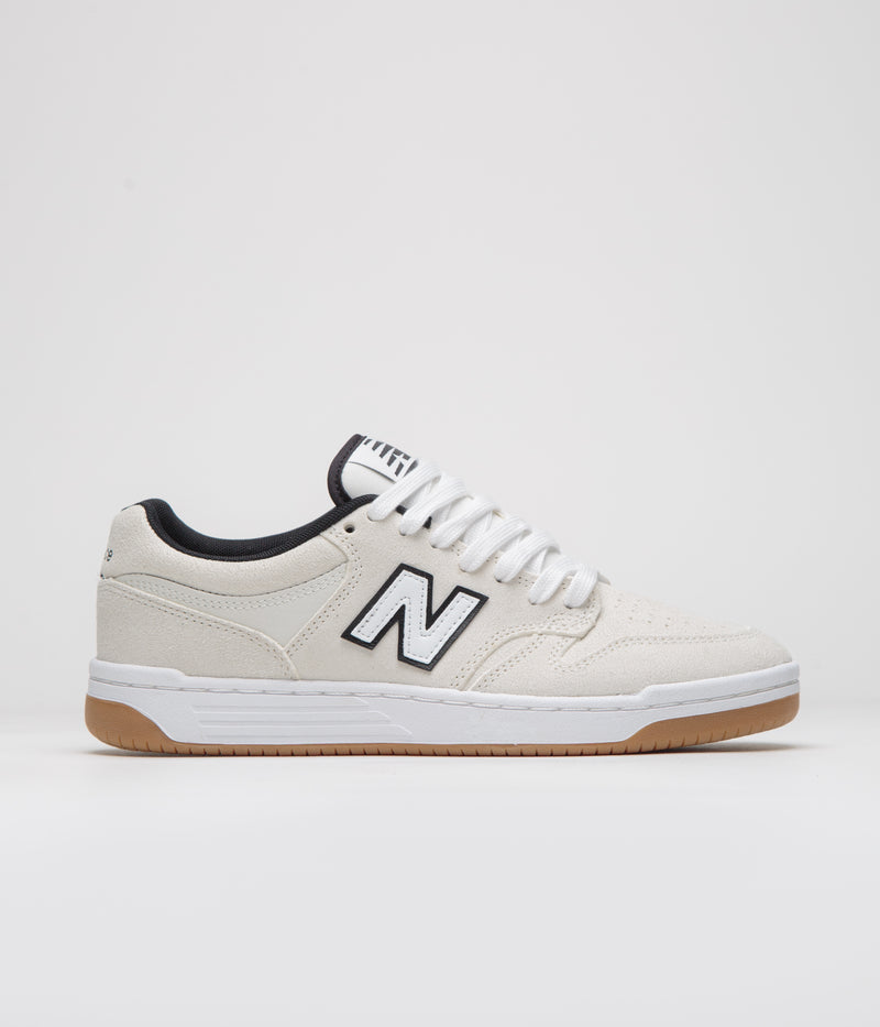 New Balance Numeric 480 Shoes in Cream and White