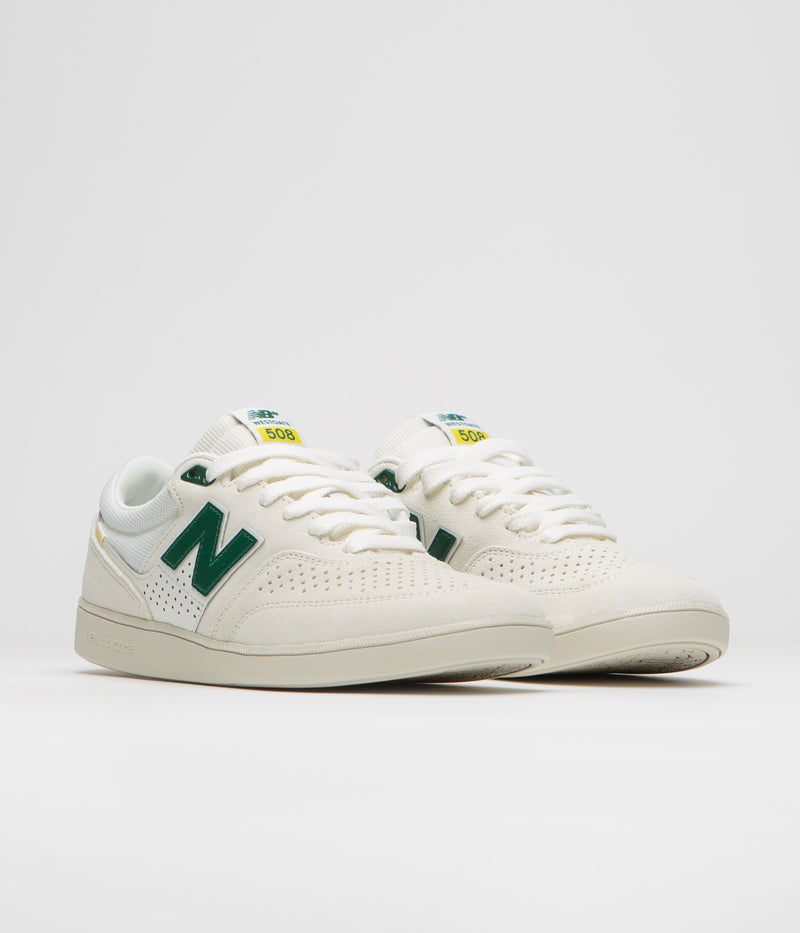 New Balance Numeric 508 Brandon Westgate Shoes in Sea Salt and Green